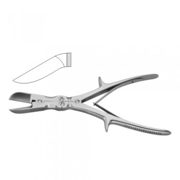 Stille-Liston Bone Cutting Forcep Curved - Compound Action Stainless Steel, 23.5 cm - 9 1/4"